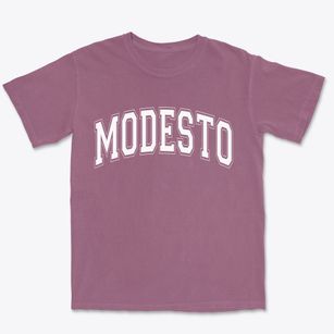 Modesto California Varsity Premium Heavyweight T-shirt