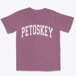 Petoskey Michigan Varsity Premium Heavyweight T-shirt