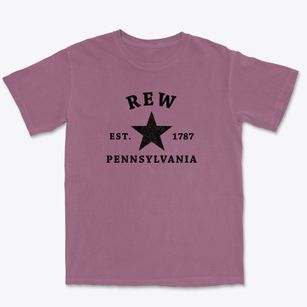 Rew Pennsylvania Star Premium Heavyweight T-shirt