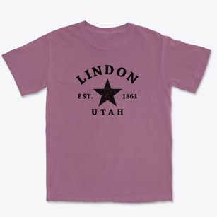 Lindon Utah Star Premium Heavyweight T-shirt