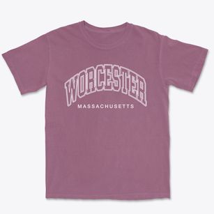Worcester Massachusetts Inline Premium Heavyweight T-shirt