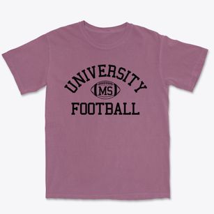 University Mississippi Football Premium Heavyweight T-shirt