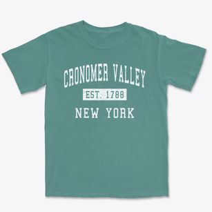 Cronomer Valley New York Classic Established Premium Heavyweight T-shirt