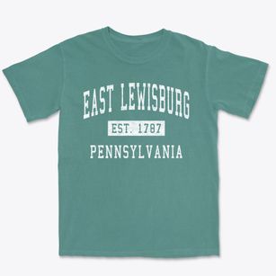 East Lewisburg Pennsylvania Classic Established Premium Heavyweight T-shirt