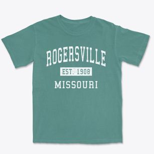Rogersville Missouri Classic Established Premium Heavyweight T-shirt