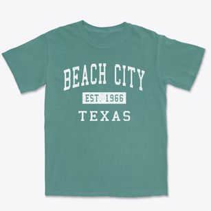 Beach City Texas Classic Established Premium Heavyweight T-shirt