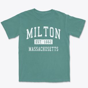 Milton Massachusetts Classic Established Premium Heavyweight T-shirt