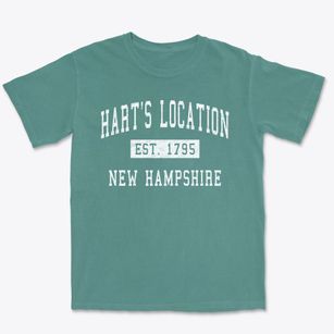 Hart's Location New Hampshire Classic Established Premium Heavyweight T-shirt
