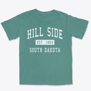 Hill Side South Dakota Classic Established Premium Heavyweight T-shirt