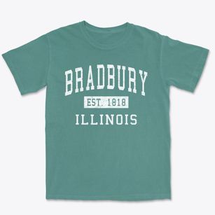 Bradbury Illinois Classic Established Premium Heavyweight T-shirt