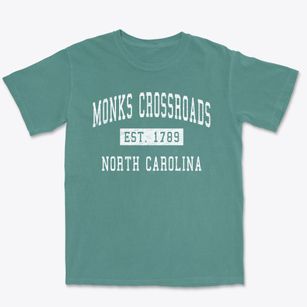 Monks Crossroads North Carolina Classic Established Premium Heavyweight T-shirt