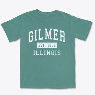 Gilmer Illinois Classic Established Premium Heavyweight T-shirt