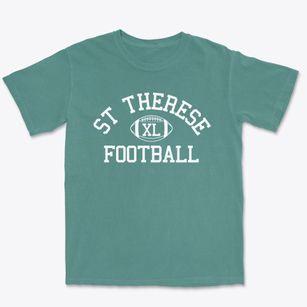 St Therese Parish Classic Football Premium Heavyweight T-shirt