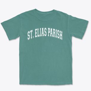 St Elias Parish Varsity Arch Premium Heavyweight T-shirt