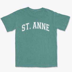 St Anne Parish Varsity Arch Premium Heavyweight T-shirt