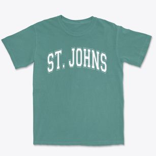Saint Johns Lutheran School Varsity Arch Premium Heavyweight T-shirt