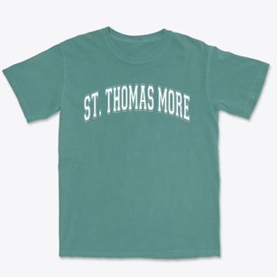 St Thomas More Parish Varsity Arch Premium Heavyweight T-shirt