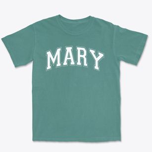 Mary Queen Of Peace School Varsity Arch Premium Heavyweight T-shirt