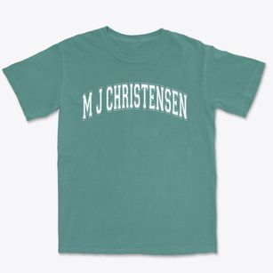 M J Christensen Elementary School Varsity Arch Premium Heavyweight T-shirt