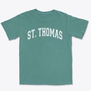 Saint Thomas The Apostle School Varsity Arch Premium Heavyweight T-shirt