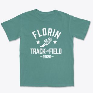 Florin High School Track and Field Premium Heavyweight T-shirt