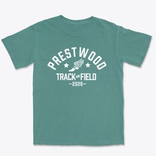Prestwood Elementary School Track and Field Premium Heavyweight T-shirt