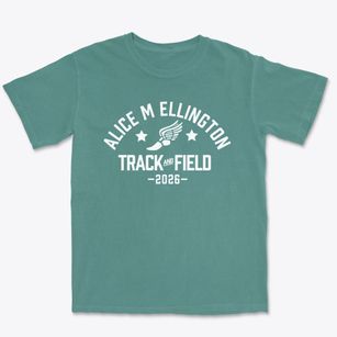 Alice M Ellington Elementary School Track and Field Premium Heavyweight T-shirt