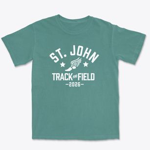 St John The Evangelist Parish Track and Field Premium Heavyweight T-shirt