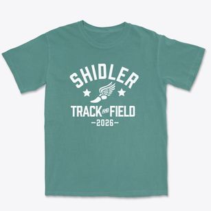 Shidler High School Track and Field Premium Heavyweight T-shirt