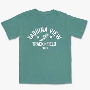 Yaquina View Elementary School Track and Field Premium Heavyweight T-shirt
