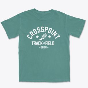 Crosspoint Christian School Track and Field Premium Heavyweight T-shirt