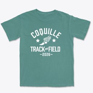 Coquille High School Track and Field Premium Heavyweight T-shirt