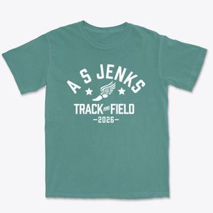 A S Jenks Elementary School Track and Field Premium Heavyweight T-shirt