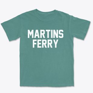 Martins Ferry Ohio Classic Block Premium Heavyweight T-shirt
