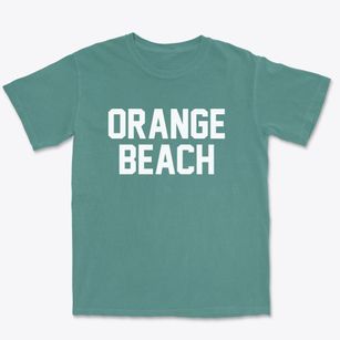 Orange Beach Alabama Classic Block Premium Heavyweight T-shirt