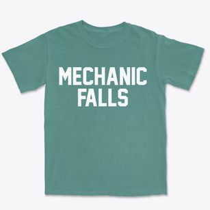 Mechanic Falls Maine Classic Block Premium Heavyweight T-shirt