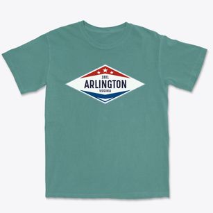Arlington Virginia Diamond Star Premium Heavyweight T-shirt
