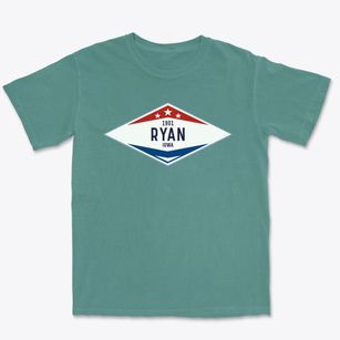 Ryan Iowa Diamond Star Premium Heavyweight T-shirt