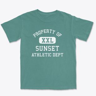 Sunset Arkansas Athletic Dept Premium Heavyweight T-shirt