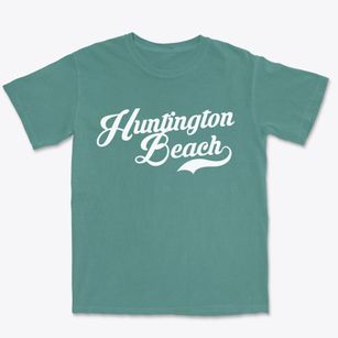 Huntington Beach California Vintage Team Premium Heavyweight T-shirt