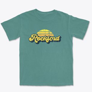 Rockford Ohio Sublime Sunset Premium Heavyweight T-shirt
