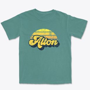 Alton Missouri Sublime Sunset Premium Heavyweight T-shirt