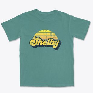 Shelby North Carolina Sublime Sunset Premium Heavyweight T-shirt