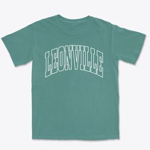 Leonville Louisiana Trendy Block Premium Heavyweight T-shirt