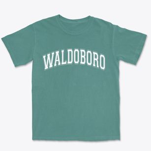 Waldoboro Maine Varsity Premium Heavyweight T-shirt