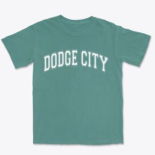 Dodge City Kansas Varsity Premium Heavyweight T-shirt