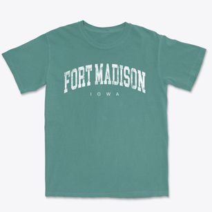 Fort Madison Iowa Urban Vibe Premium Heavyweight T-shirt