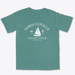 Tobaccoville North Carolina Yacht Club Premium Heavyweight T-shirt