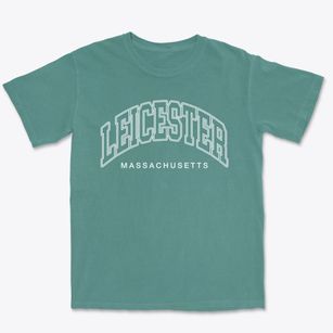Leicester Massachusetts Inline Premium Heavyweight T-shirt