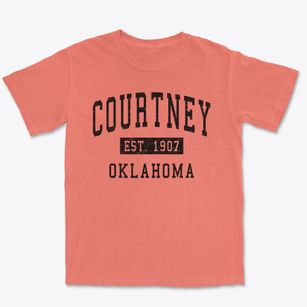 Courtney Oklahoma Classic Established Premium Heavyweight T-shirt